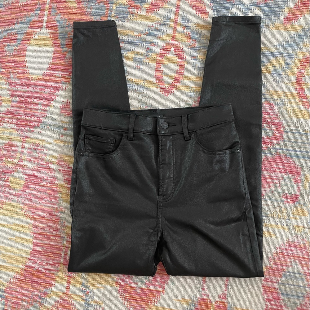 Express Sleek Black Skinny Super High Rise Jeans 2R